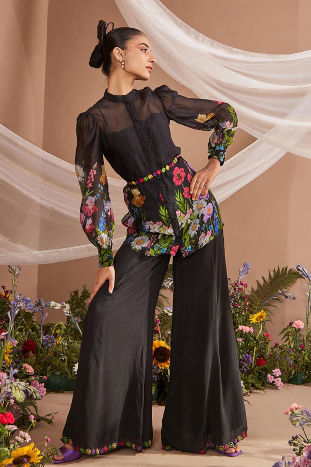 SMRIDHI DHILLON IN CALLIE FLORAL PRINTED ORGANZA COORD SET