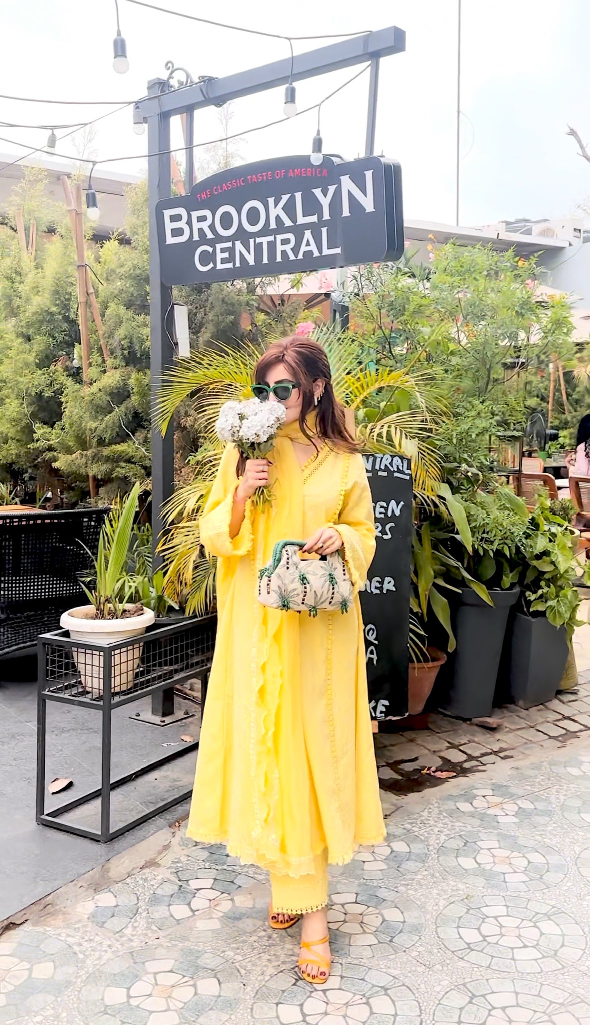 ISH KAUR IN MIRA YELLOW SCHIFFLI KURTA SET