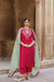 DEVYANI PURE SILK HANDCRAFTED PINK STRAIGHT KURTA SET