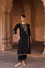 PADMINI PURE SILK HANDCRAFTED BLACK ANGRAKHA SET