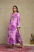 Lily Lilac Floral Printed Hand Embroidered Silky Modal Kaftan Set
