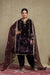 Raabta Purple Embroidered Silk Velvet Kurta Set