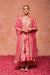 BAHARA PINK HANDCRAFTED A-LINE KURTA SET
