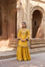 GHAZAL PURE SILK HANDCRAFTED YELLOW KURTA SET WITH SHARARA