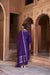RUKMINI BANARASI CHANDERI JACQUARD HANDCRAFTED PURPLE  STRAIGHT KURTA SET