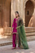 REET SILK CHANDERI HANDCRAFTED MAGENTA KURTA SET WITH FARSHI SALWAR
