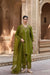 RAAGINI SILK CHANDERI HANDCRAFTED OLIVE GREEN STRAIGHT KURTA SET