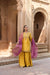 GHAZAL PURE SILK HANDCRAFTED YELLOW KURTA SET WITH SHARARA