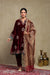 Dilruba Plum Embroidered Silk Velvet Kurta Set