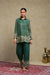 Aadya Emerald Green Hand Embroidered Tissue Chanderi Co-Ord Set