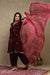 Raabta Plum Embroidered Silk Velvet Kurta Set