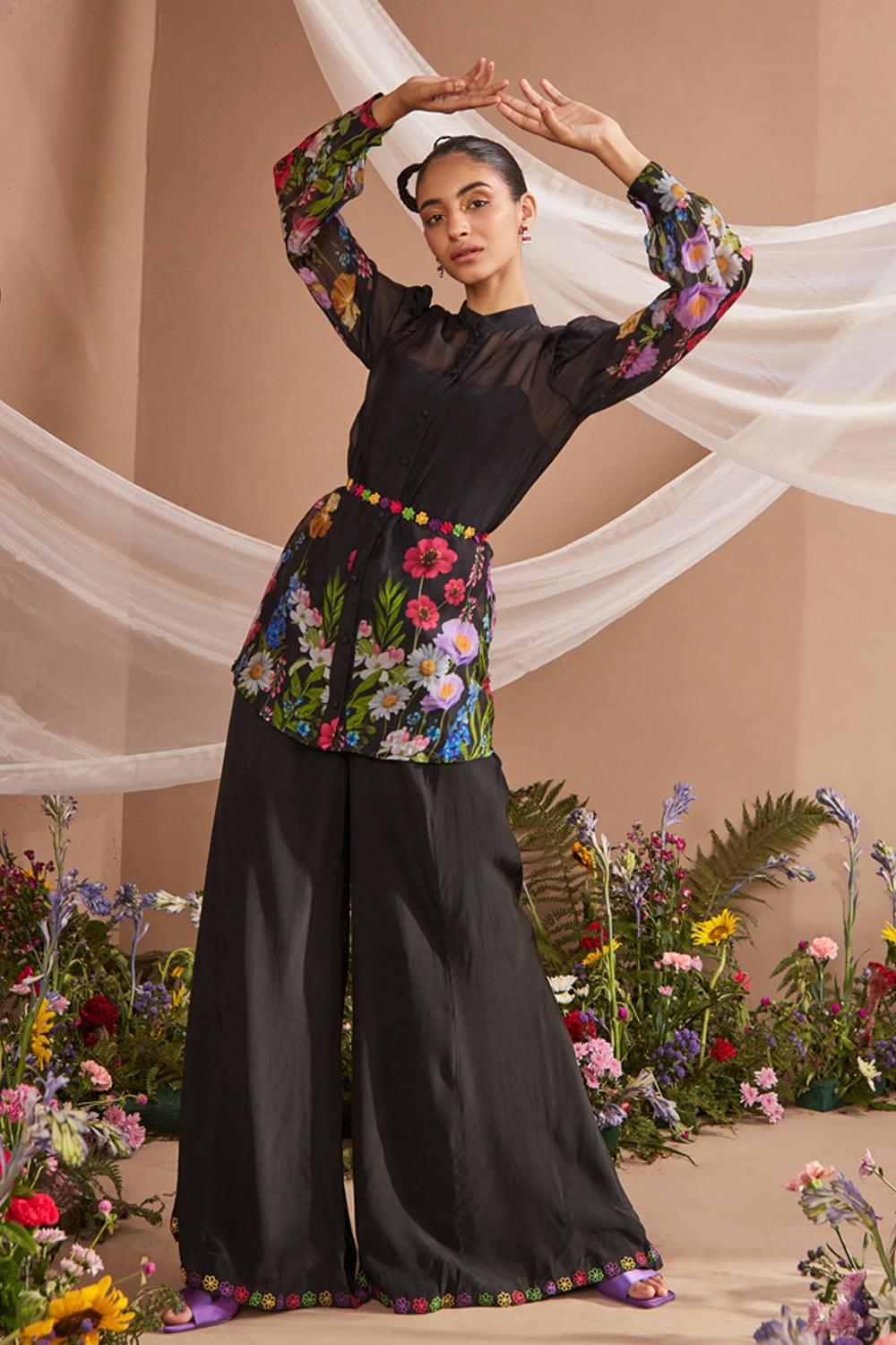 SMRIDHI DHILLON IN CALLIE FLORAL PRINTED ORGANZA COORD SET