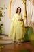 ZOYA YELLOW SCHIFFLI EMBROIDERED COTTON KURTA SET