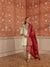 Mirae Ivory Mirror Work Silk Chanderi Handcrafted Choga Set