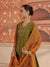 Avin Olive Green Mirror Work Silk Chanderi Handcrafted Kurta Set