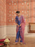Arushi Blue Mirror Work Handcrafted Kurta Set With Farshi Salwar