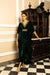 GULZAR GREEN SILK VELVET HANDCRAFTED KAFTAN