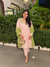 Avena Pink Mirror Work Jacquard Handcrafted Kurta Set