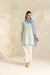 Zainab Green Embroidered Yarn Dyed Handcrafted Kurta Set with Farshi Salwar