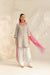 Zainab Beige Embroidered Yarn Dyed Handcrafted Kurta Set with Farshi Salwar