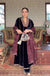 ANOKHI BLUE SILK VELVET HANDCRAFTED KURTA SET