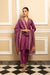 ZAHRA PURPLE SILK CHANDERI HANDCRAFTED KURTA SET
