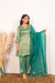 Saanvi Green handcrafted tissue kurta set
